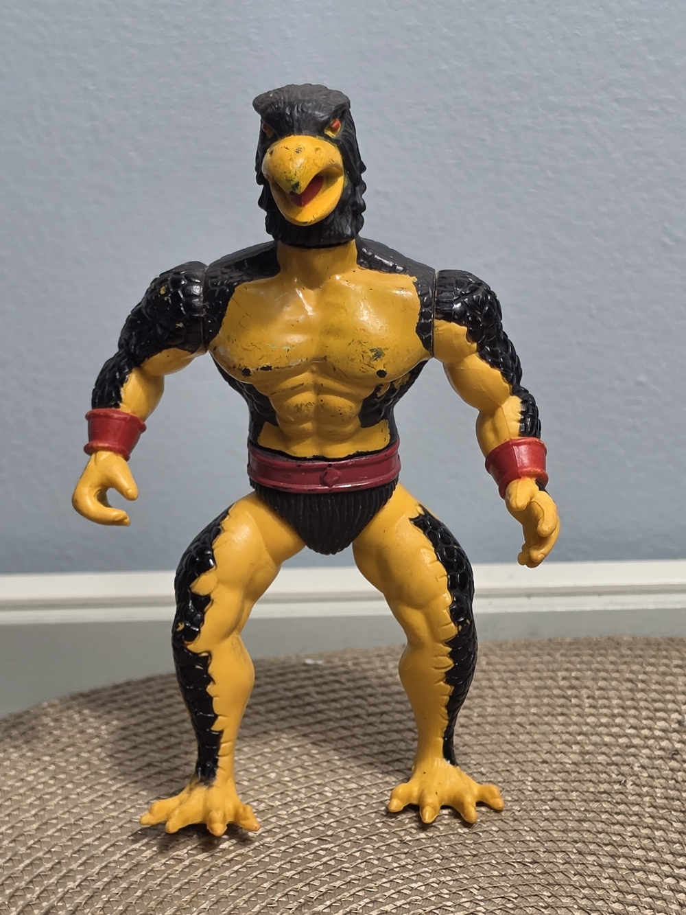 Vintage Remco Warrior Beasts Craven Black Birdman Action Figure 1982 Rare